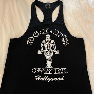 Golds Gym Hollywood Unisex Black Tank Top M